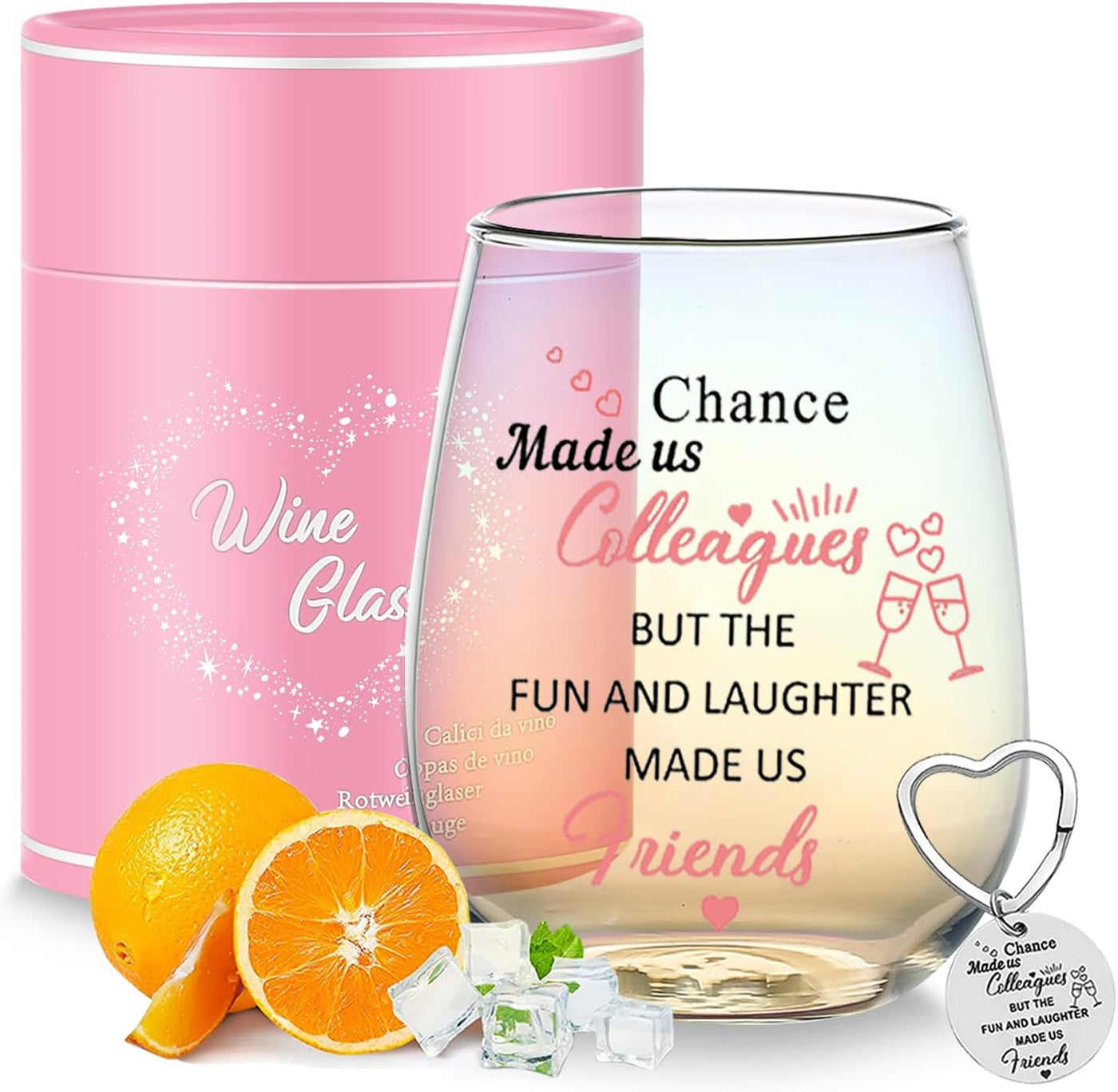 Thank You Gifts for Women - Personalized Stemless Wine Glass | Perfect for Friendship, Birthday, Leaving, or Pamper Gifts for Colleagues, Bestie, Sister | 480ml PREMIUM GIFTS AUSTRALIA.