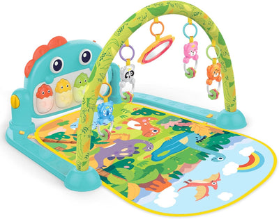 REMOKING Tummy Time Baby Gym Play Mat - Kick & Play Piano Gym with Lights and Sounds | Musical Activity Center for Infants 3-12 Months | Sensory Play Gifts for Newborn Boys and Girls PREMIUM GIFTS AUSTRALIA.