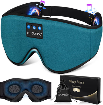 LC-dolida 3D Sleep Headphones - Bluetooth Wireless Music Eye Mask for Side Sleepers | Ultra-Thin Stereo Speakers | Perfect for Men and Women PREMIUM GIFTS AUSTRALIA.