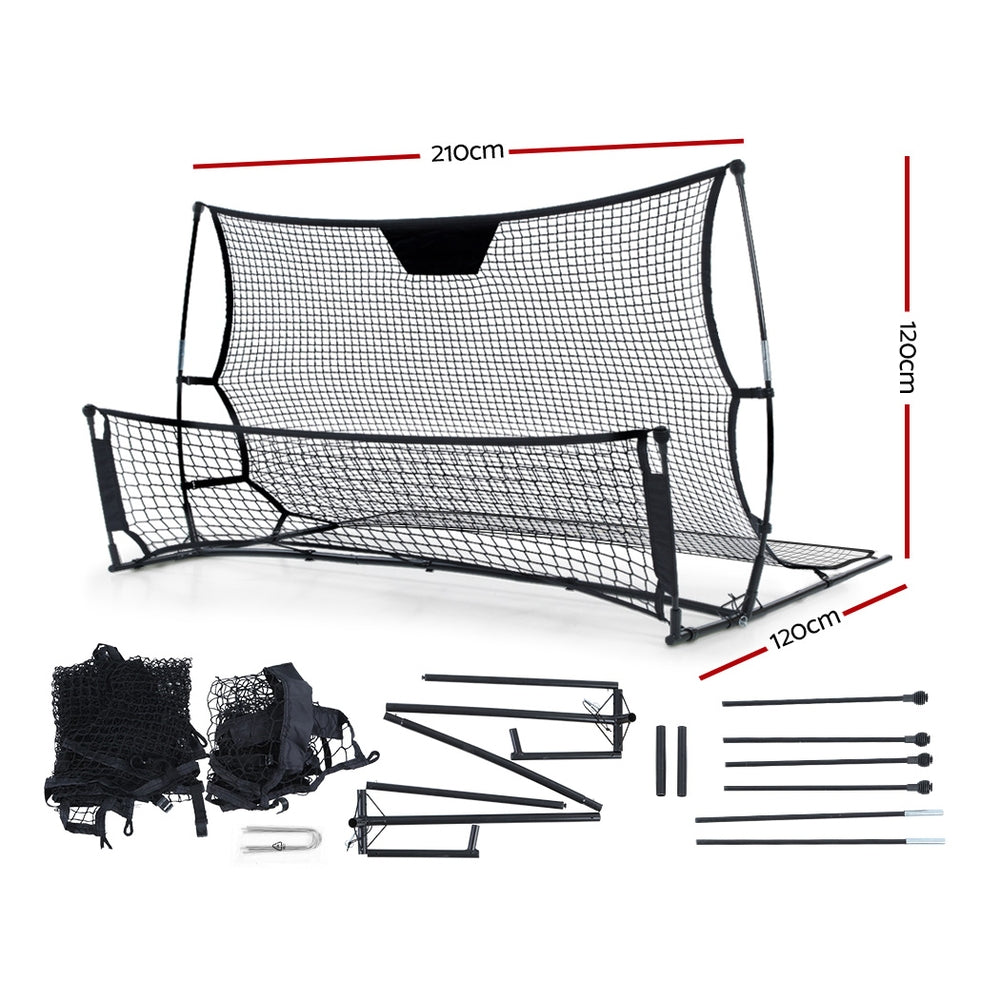 Everfit 2.1m Football Soccer Net Portable Goal Net Rebounder Sports Training