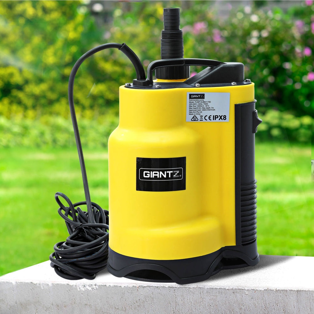 Giantz Garden Water Submersible Pump 750W Dirty Bore Sewerage Tank Well Steel