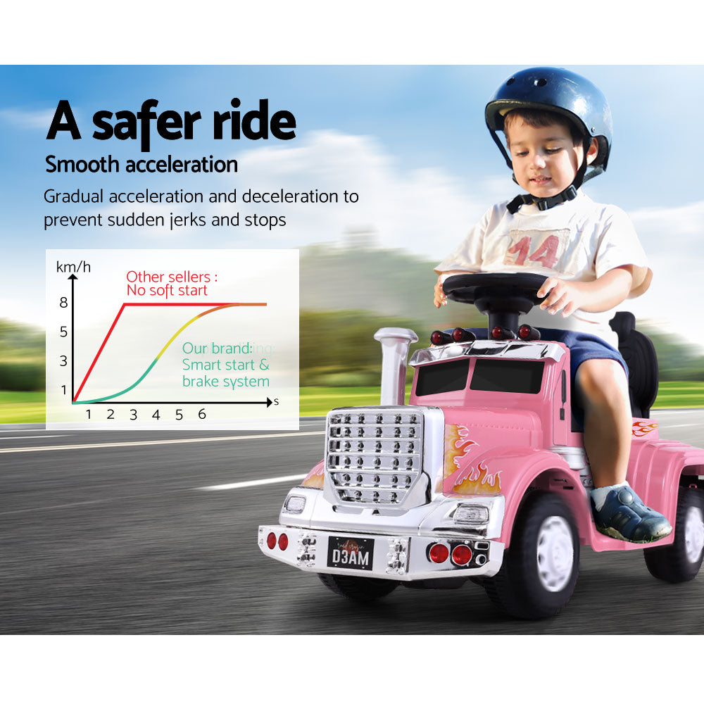 Rigo Kids Electric Ride On Car Truck Motorcycle Motorbike Toy Cars 6V Pink