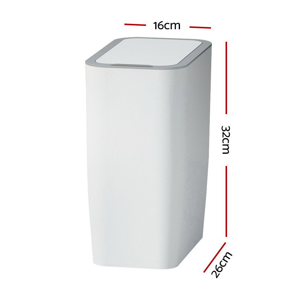 Devanti 9L Motion Sensor Bin Rubbish Automatic White