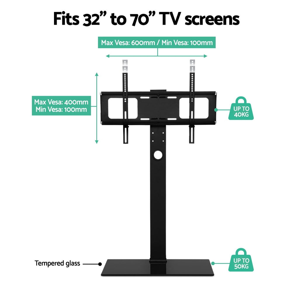 Artiss TV Stand Mount Bracket for 32"-70" LED LCD Glass Storage Floor Shelf