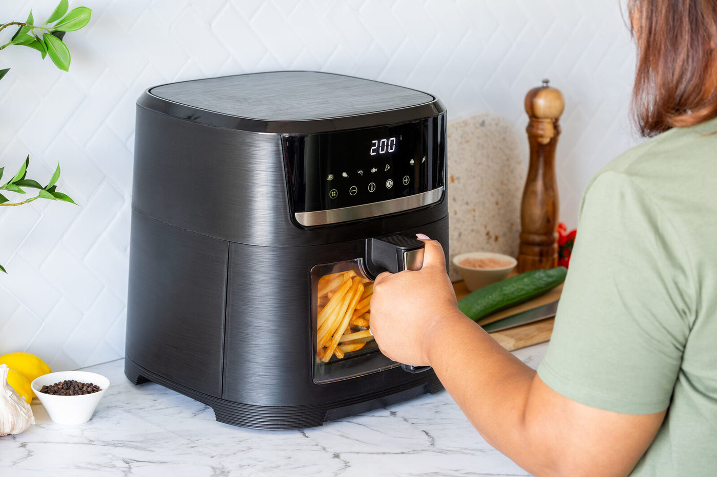 1700 Watts 10L Digital Air Fryer with Viewing Window