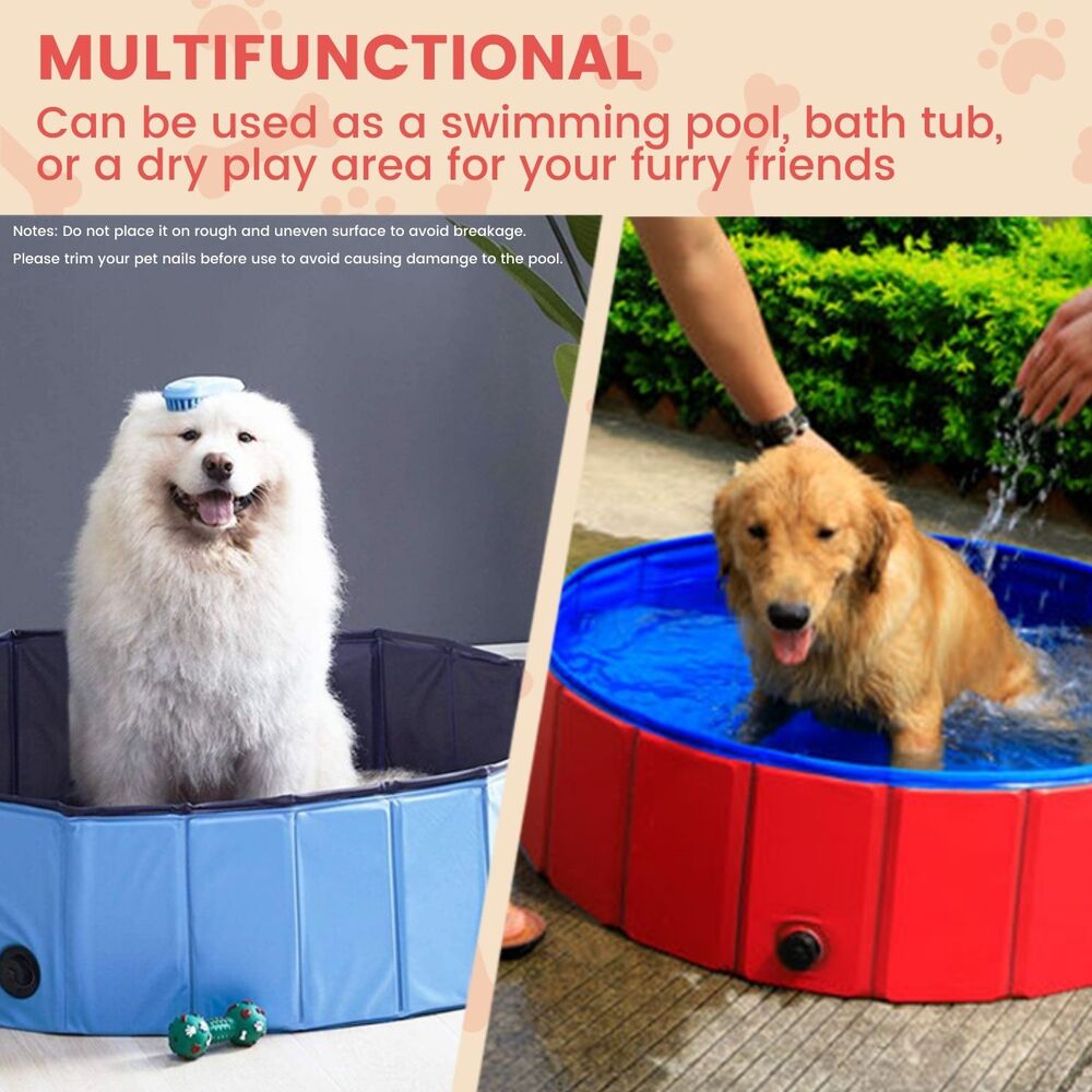 Floofi Pet Pool 120cm*30cm XL Blue Circle