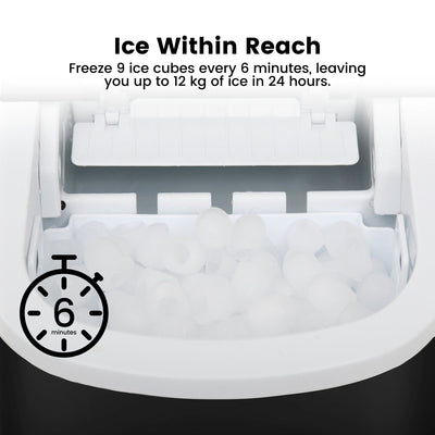 Miraklass Ice Maker Machine Black 2.2L