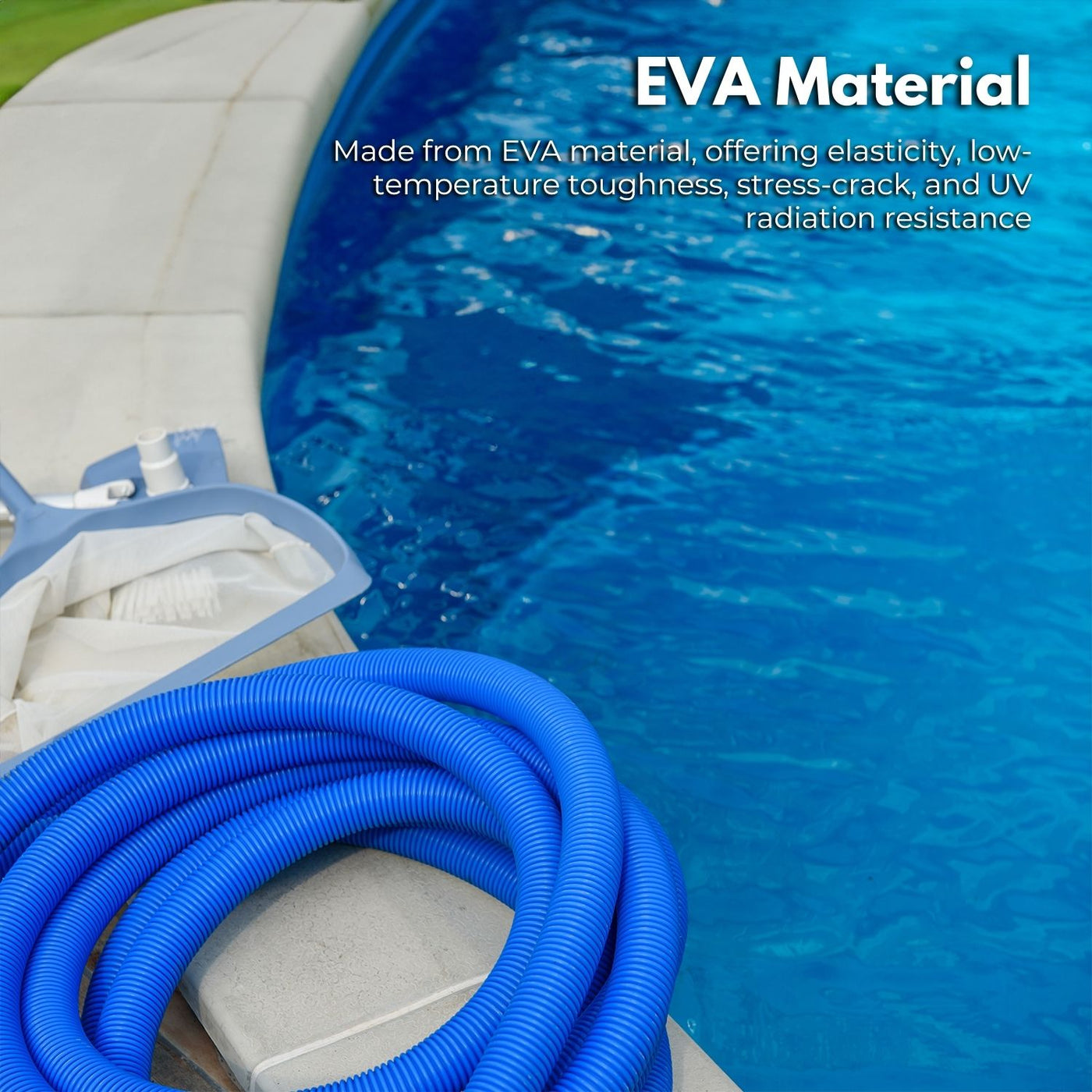 NOVEDEN 10 set 1m Pool Set Automatic Pool Cleaner Hoses (Blue)