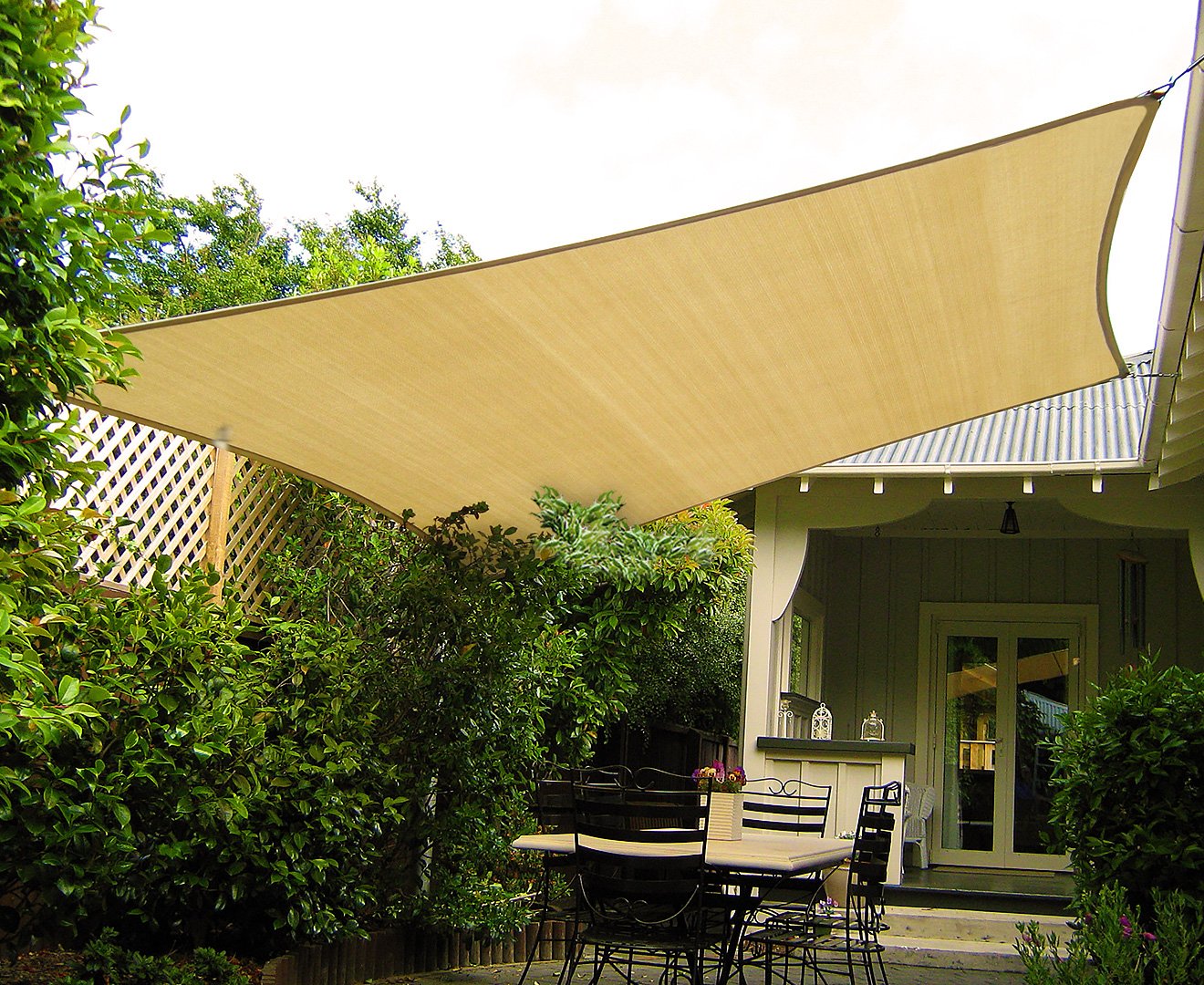 Wallaroo Rectangular Shade Sail 6m x 4m - Sand