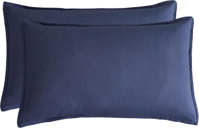 Bamboo Microfibre Quilt Cover Set - Navy - Single