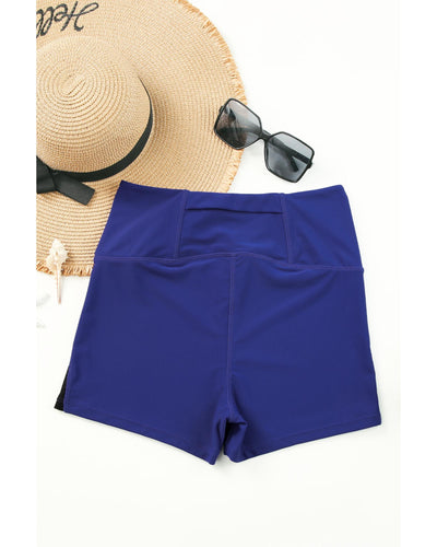 Azura Exchange Cutout Patchwork Swim Shorts - 2XL