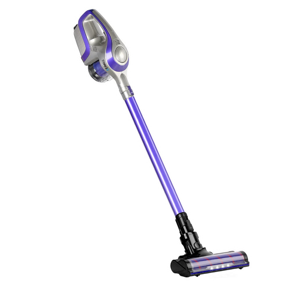 Devanti Handheld Vacuum Cleaner Cordless Roller Brush Head Purple